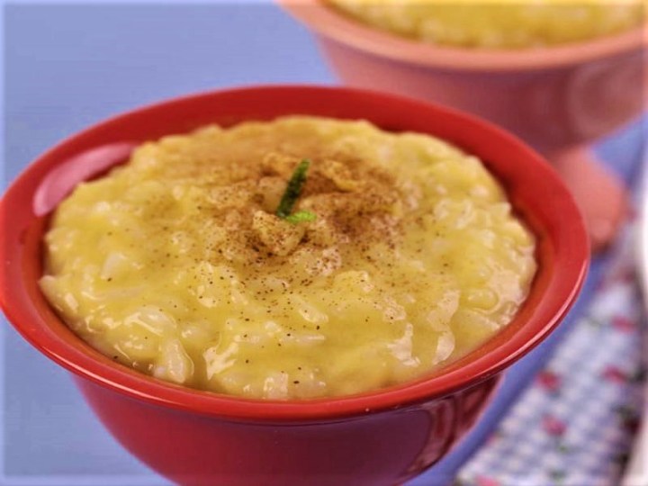 Arroz-doce com maracujá