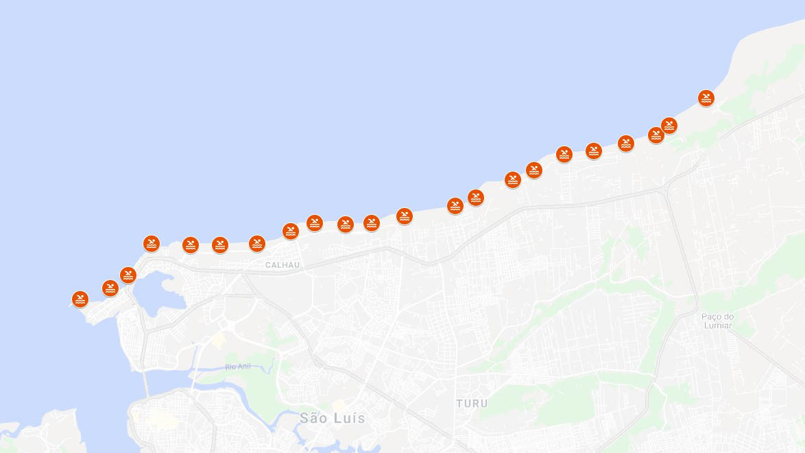 Todas as praias de São Luís estão impróprias para banho