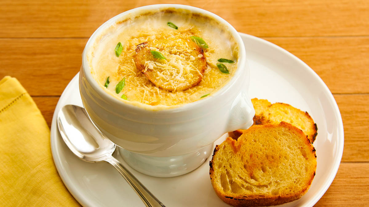 Receita de sopa de cebola