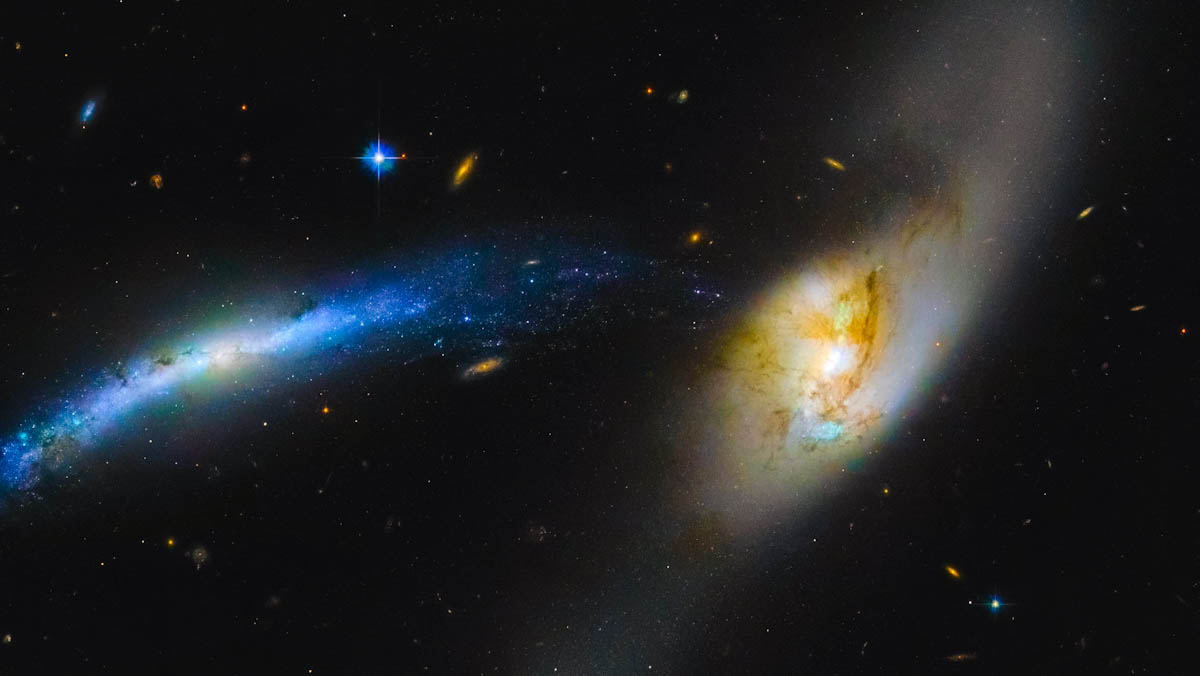 Telescópio Hubble flagra tromba d’água galáctica