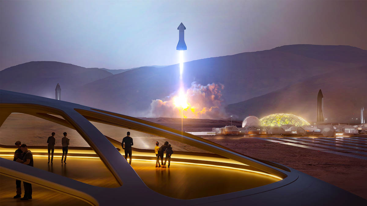 SpaceX pode lançar missão rumo a Marte em 2024