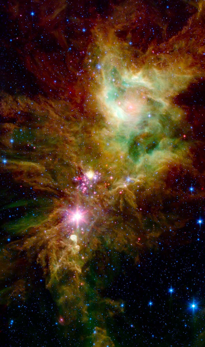 Telescópio espacial da Nasa revela aglomerado de flocos de neve estelar