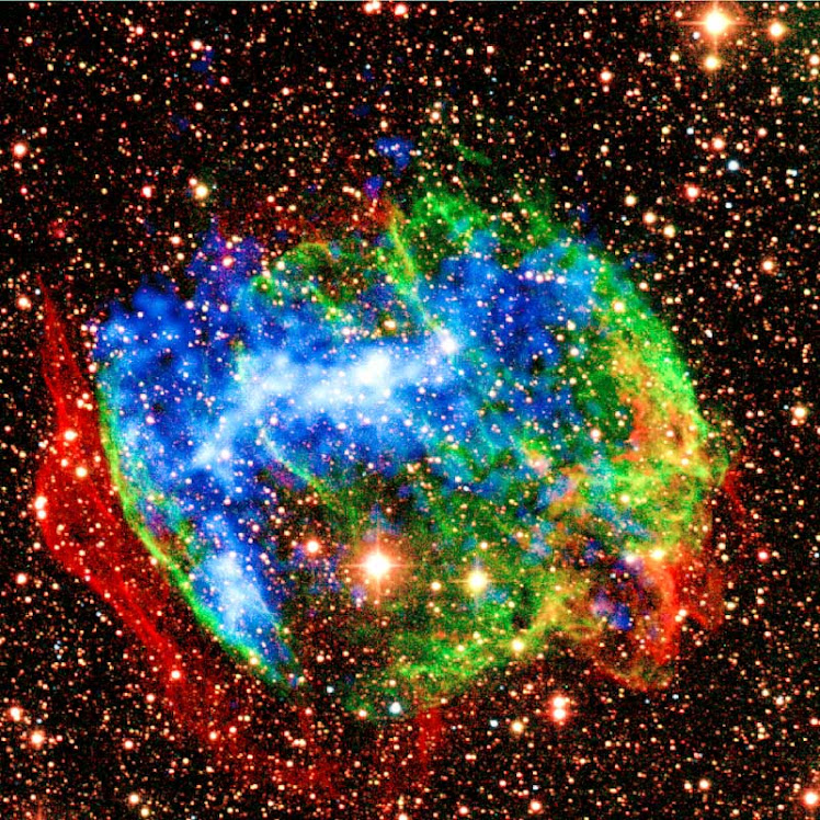 Explosão de raios gama na Via Láctea