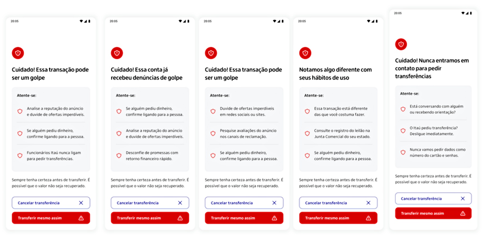 Itaú Unibanco reforça segurança em transações via PIX, com alertas sobre operações suspeitas