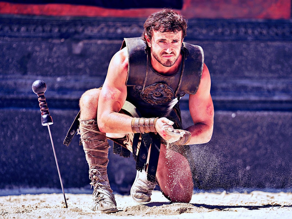 ‘Gladiador II’ ganha novos pôsteres de&nbsp;personagens