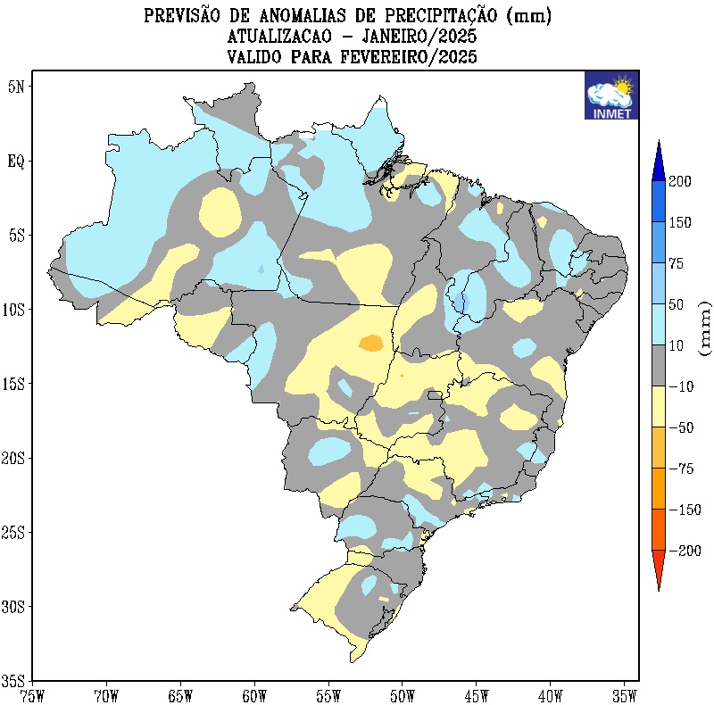 Como fica o clima no Brasil em fevereiro? Inmet prevê chuvas concentradas no Norte e Nordeste