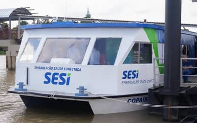 Embarcação do SESI leva atendimentos da atenção primária em saúde a trabalhadores do Pará