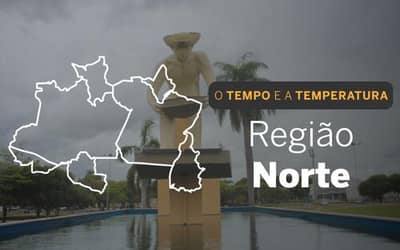 O TEMPO E A TEMPERATURA: terça-feira (19) com pancadas de chuva no Norte