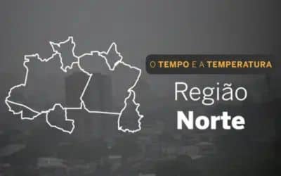 O TEMPO E A TEMPERATURA: chuva atinge parte da Região Norte nesta terça-feira (8)